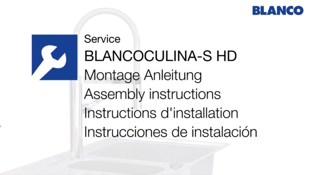 How to install a BLANCOCULINA-S