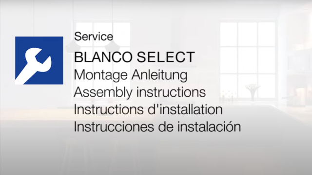 How to install a BLANCO select waste system