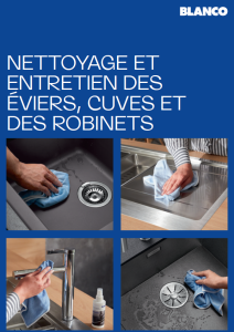 NETTOYAGE ET ENTRETIEN DES ÉVIERS, CUVES ET DES ROBINETS